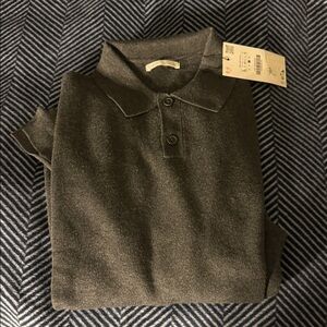 Zara Charcoal Polo Shirt